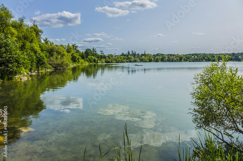Photography View of beautiful public Lake Wilcox Park