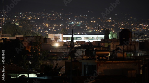 Alcaldía Tláhuac de noche