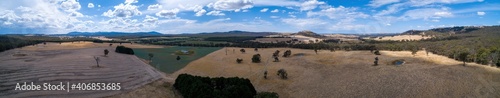 Wallpaper Mural Wide aerial panorama fo scenic fields and hills in Victoria, Australia Torontodigital.ca