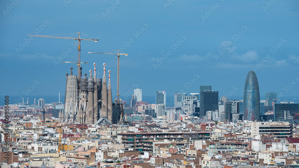 Naklejka premium city skyline