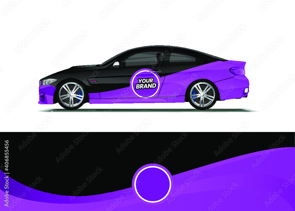 Car decal wrap design vector. Abstract background for vehicle vinyl wrap. Background abstract stripe racing sport graphic designs kit for race car, rally, vehicle, livery and adventure