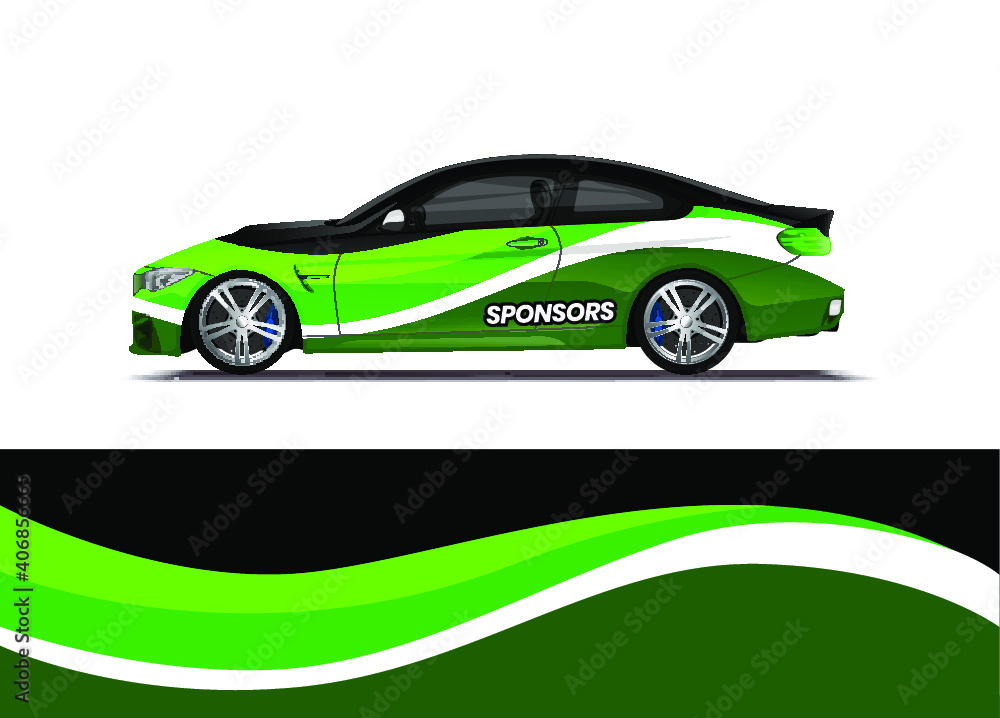 Car decal wrap design vector. Abstract background for vehicle vinyl wrap. Background abstract stripe racing sport graphic designs kit for race car, rally, vehicle, livery and adventure Car decal wrap design vector. Abstract background for vehicle vinyl wrap. Background abstract stripe racing sport graphic designs kit for race car, rally, vehicle, livery and adventure