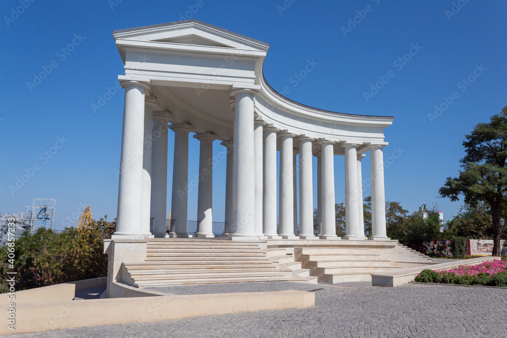 The Colonade of Vorontsov Palace in Odessa
