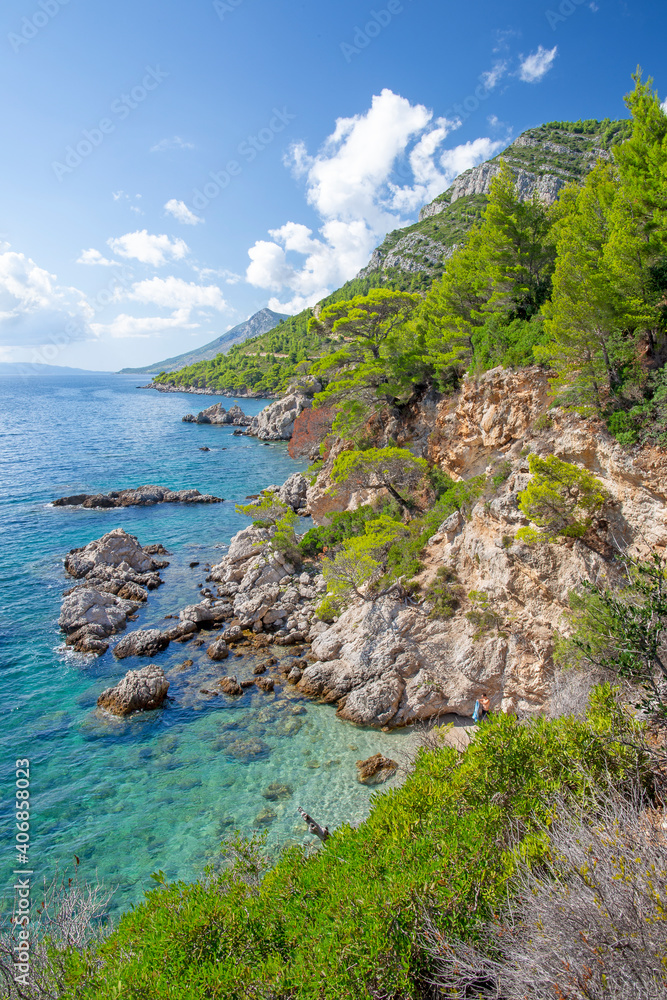 Croatia - The coast of Peliesac peninsula near Zuliana village