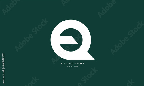 Alphabet letters Initials Monogram logo EQ, QE, E and Q photo
