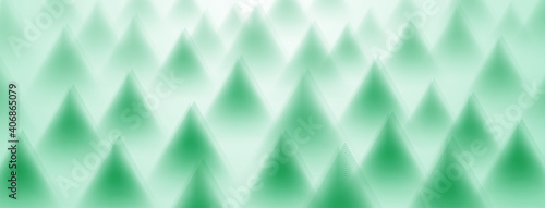 Abstract background of triangles in green colors