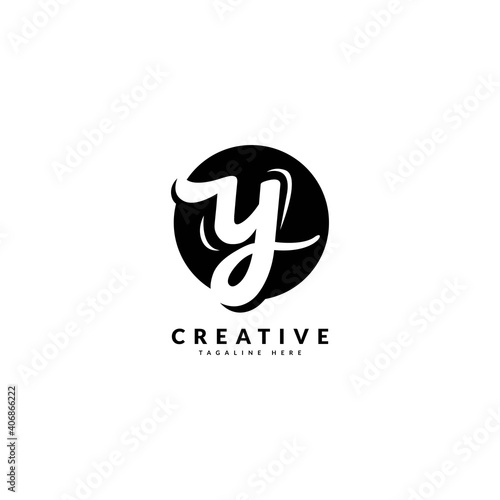 Initial Letter Y logotype. Luxury design for Company and Business logo.