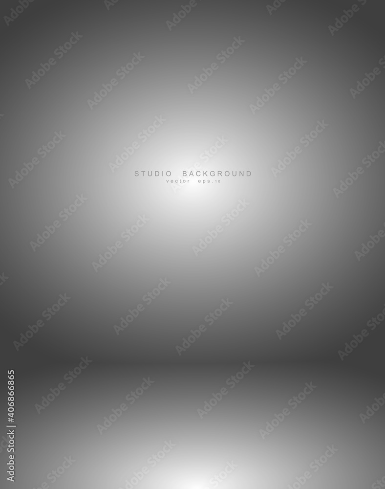 Empty white grey gradient studio room background. backdrop light interior with copyspace for your creative project, Vector illustration EPS 10 Empty white grey gradient studio room background. backdrop light interior with copyspace for your creative project, Vector illustration EPS 10
