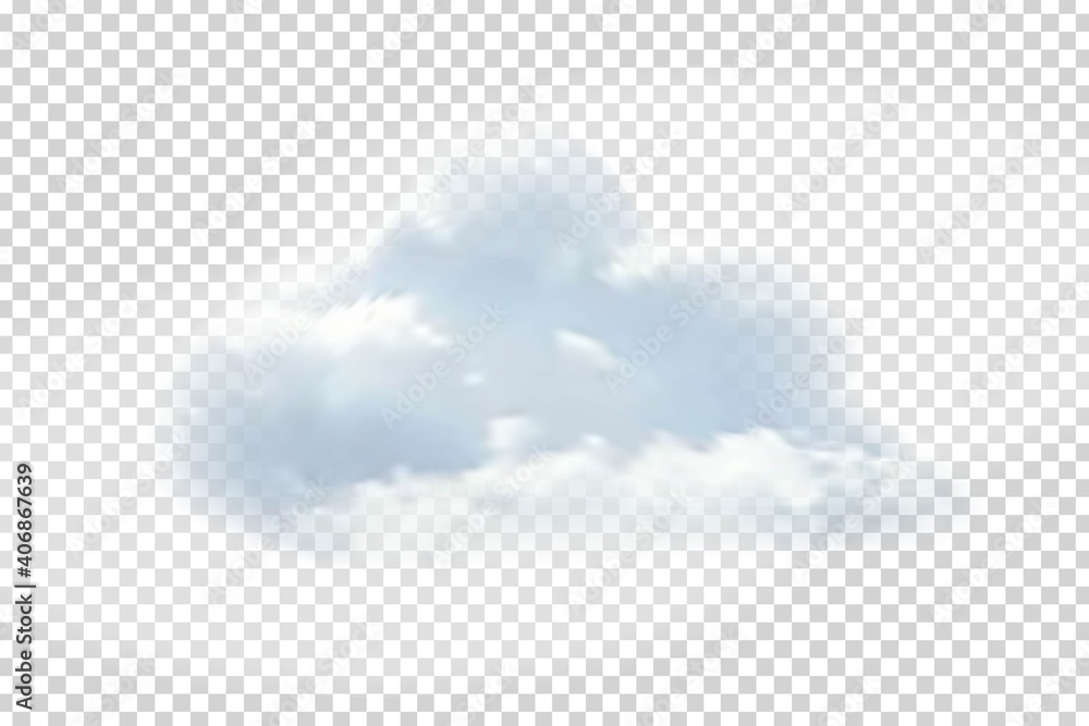 Vector realistic isolated cloud for template decoration and covering on ...