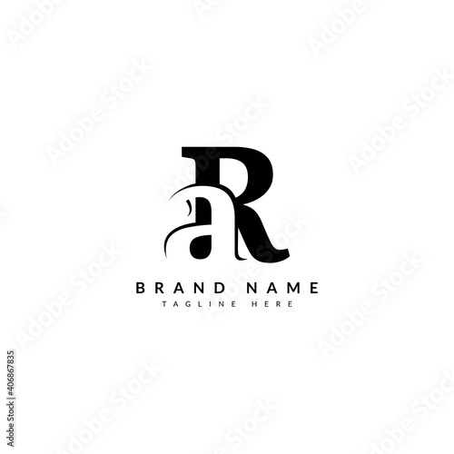 RA AR letter combination concept for company and business logo.