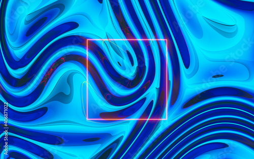 Gradient wave cloth  fluid color background  3d rendering.