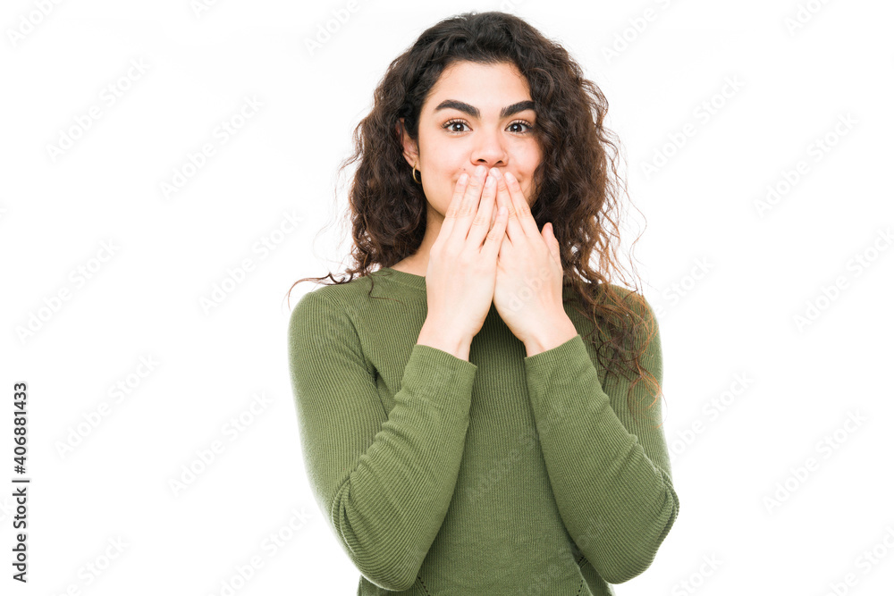 Attractive young woman received shocking news Attractive young woman received shocking news