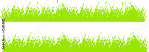 普通の草のライン背景素材