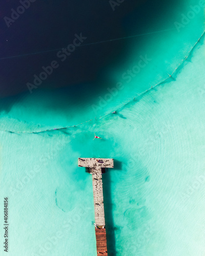 The Kaan Luum lagoon is located in Tulum, Quintana Roo in Mexico