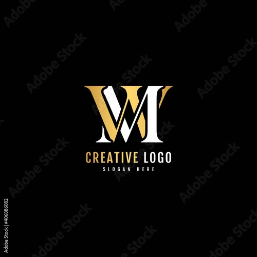 Obraz na plátně WM MW Combination text logotype