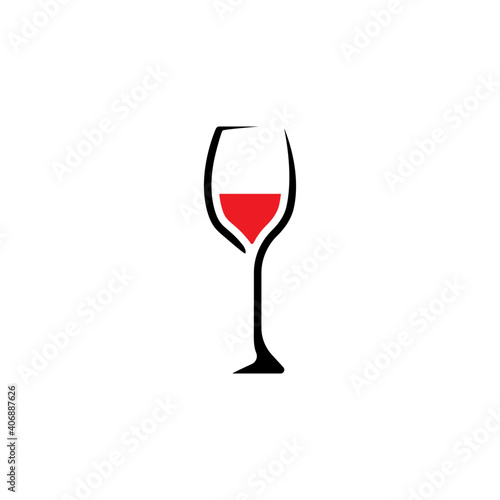wine glass icon vector design trendy