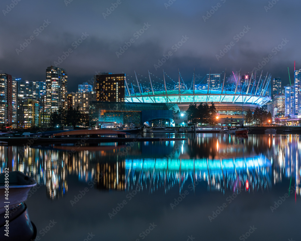 Fototapeta premium city skyline at night