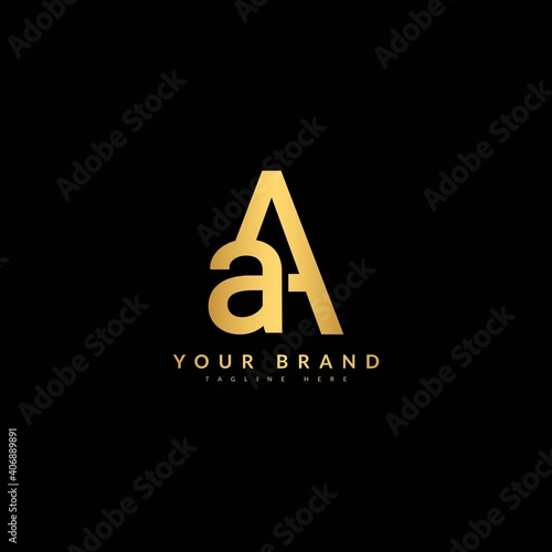 Initial Letter AA, Luxury Monogram Logotype. Typography for company and bussines logo.