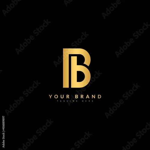 Initial Letter BB, Luxury Monogram Logotype. Typography for company and bussines logo.