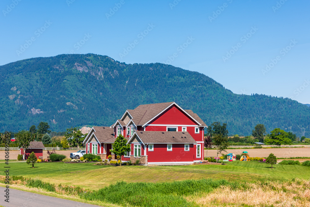 Fragment of a house with nice outdoor landscape in Vancouver, Canada. Fragment of a house with nice outdoor landscape in Vancouver, Canada.
