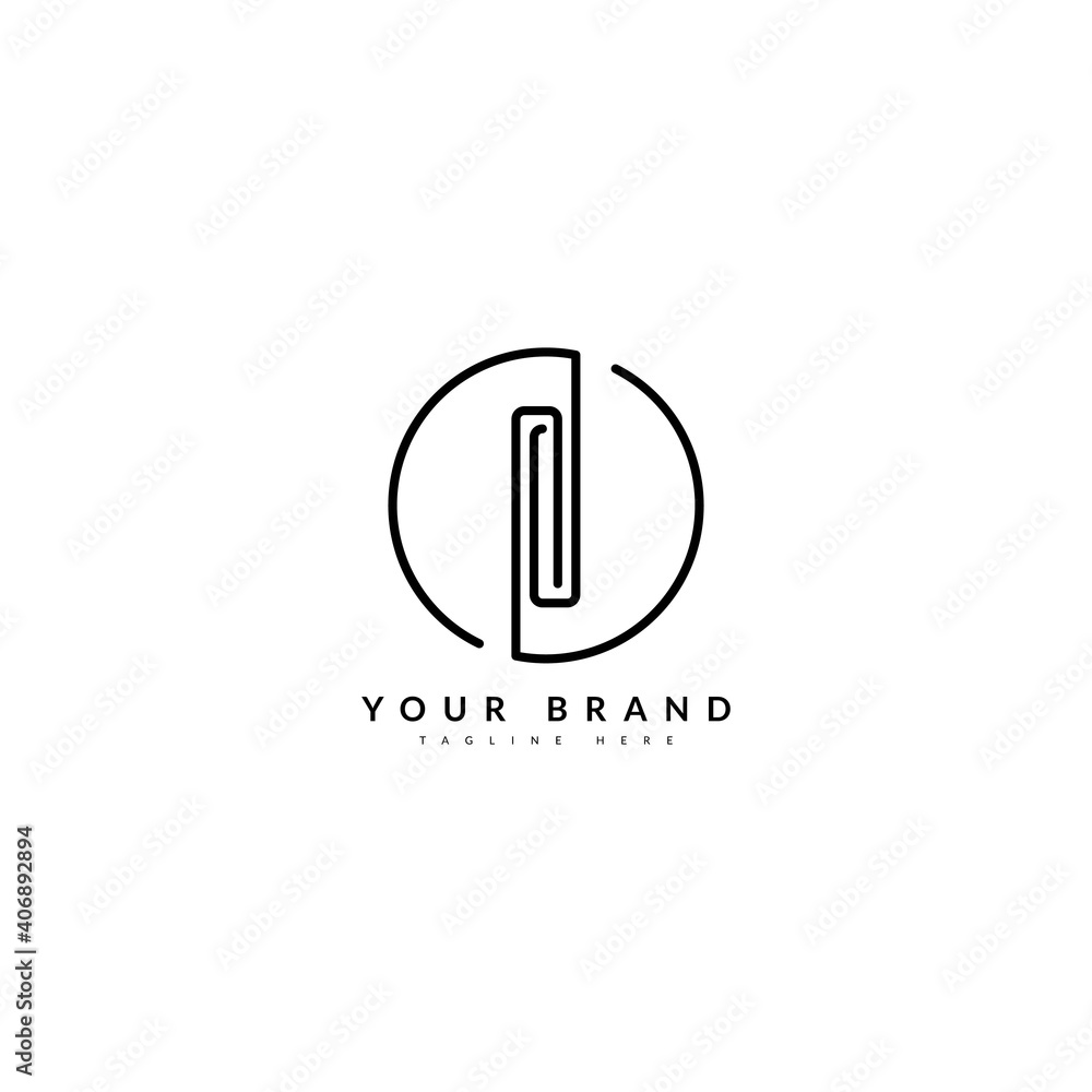I initial minimalist line logo. II monogram letter for company and business logo. I initial minimalist line logo. II monogram letter for company and business logo.