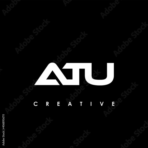 ATU Letter Initial Logo Design Template Vector Illustration 
