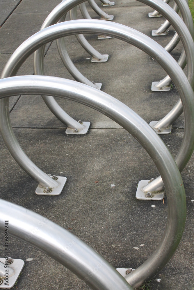 Silver Bike Rack