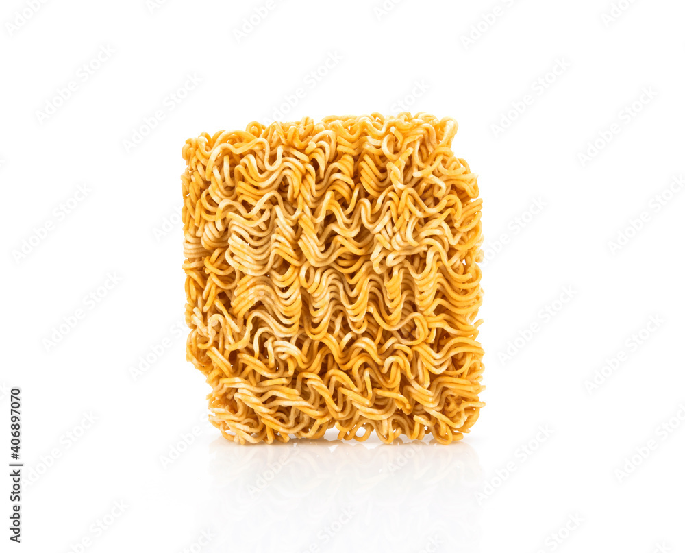 Instant noodles isolated on white background Instant noodles isolated on white background