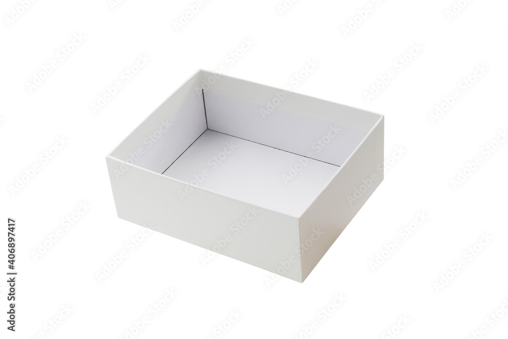 Empty white box on white background Empty white box on white background