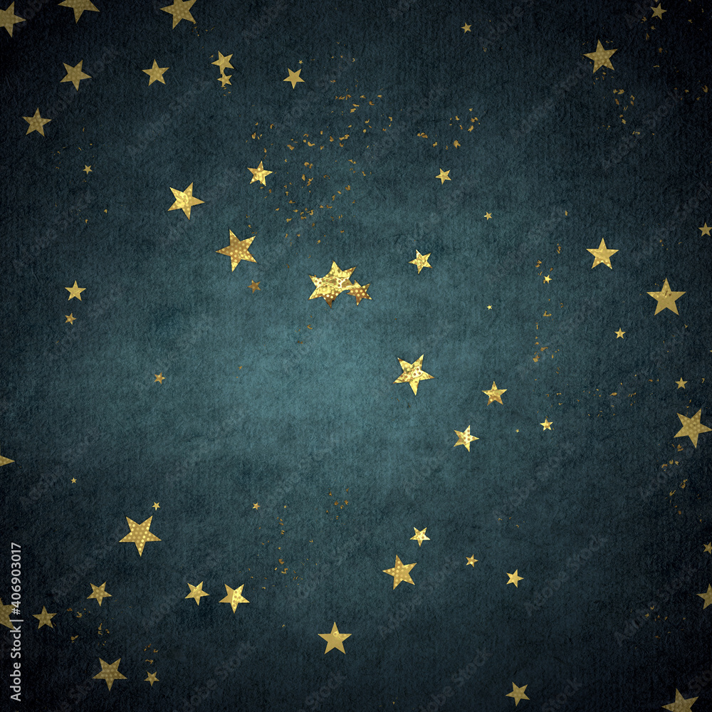 Confetti, golden texture on a dark background Confetti, golden texture on a dark background