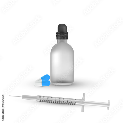 syringe with a medicine