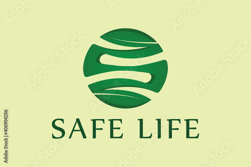 Safe life letter S logo