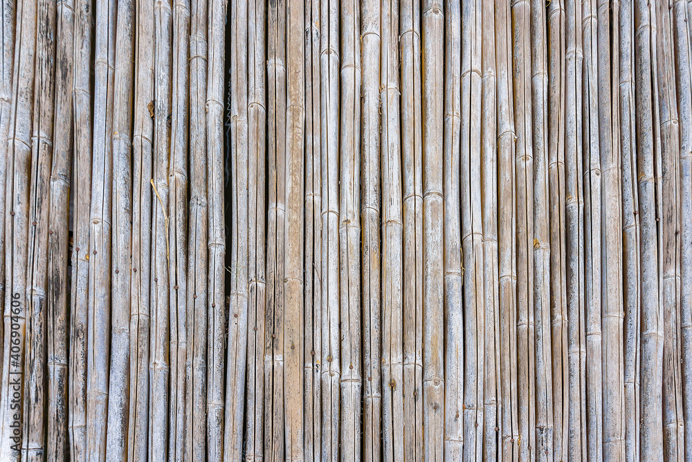 Old bamboo fence background and texture. Old bamboo fence background and texture.