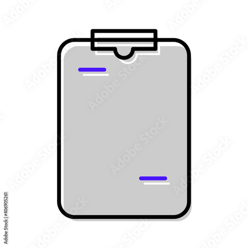 Clipboard icon vector
