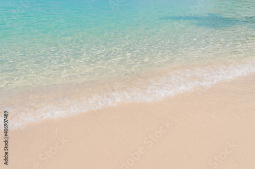 Beautiful sea and beach with empty background and copy space.