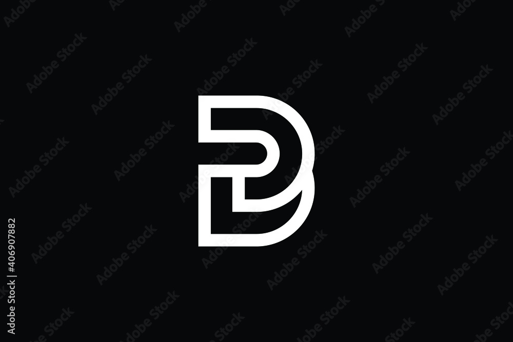 B logo letter design on luxury background. BD logo monogram initials letter concept. DB icon logo design. BD elegant and Professional letter icon design on black background. B BD DB