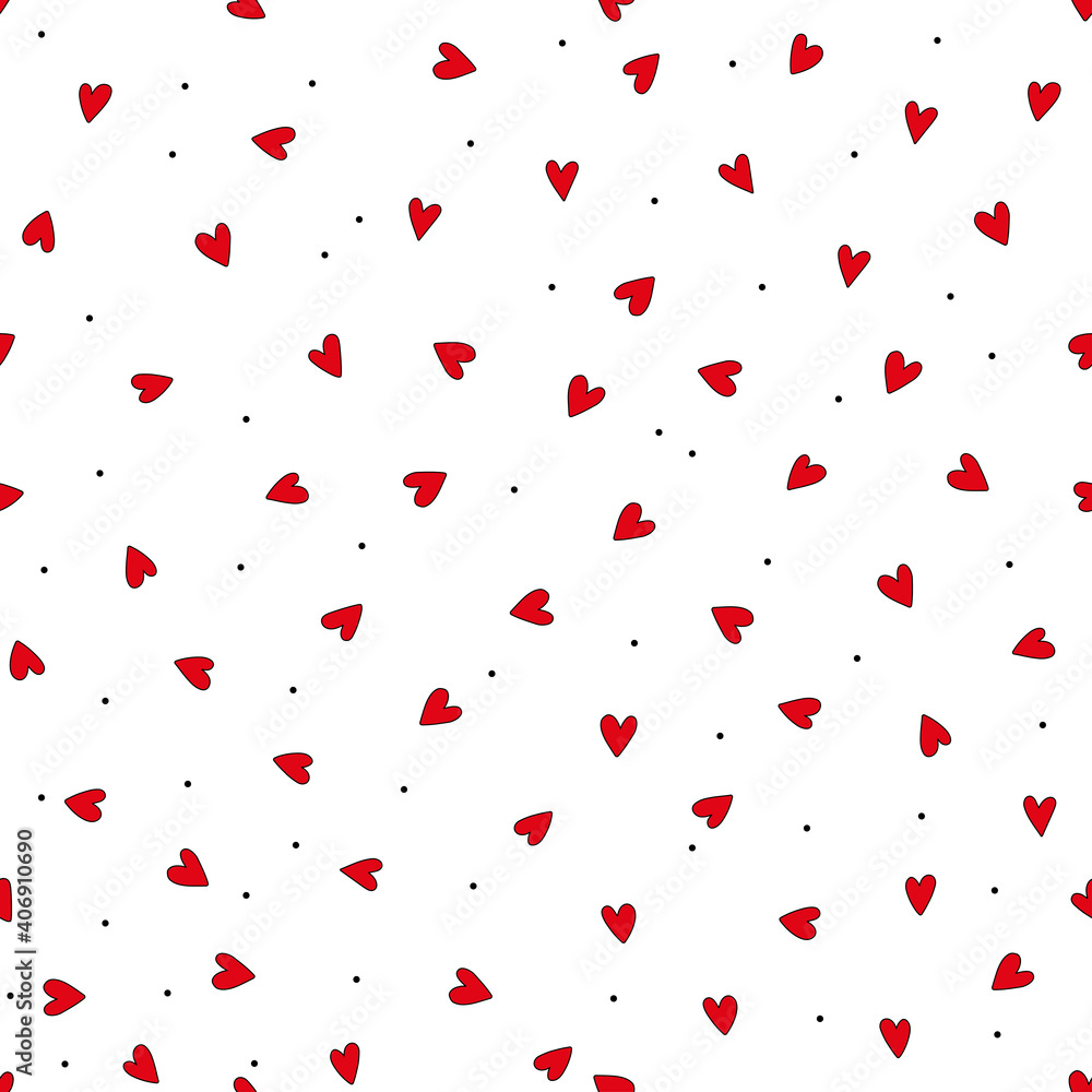 Trendy hearts dots pattern, great design for any purposes. Romantic background, texture for wrapping paper, scrapbooking paper, post card and fabric. Trendy hearts dots pattern, great design for any purposes. Romantic background, texture for wrapping paper, scrapbooking paper, post card and fabric.