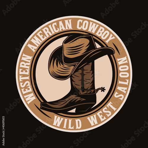 Wild west American Cowboy boots