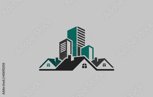 3d real estate logo design