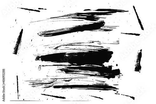 Vector Manual hand draw sketch, Splat Splash and streak 
