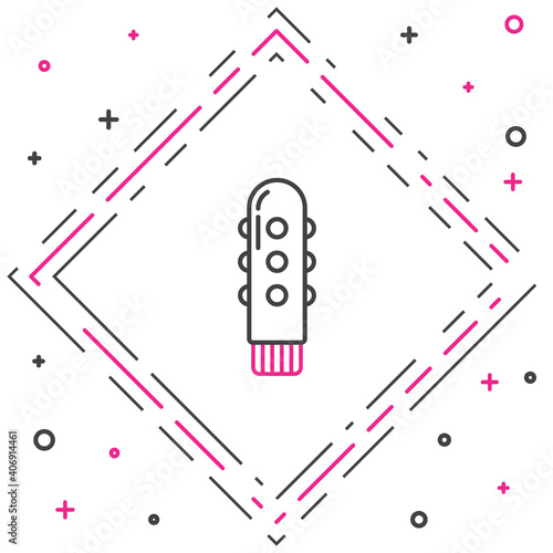 Line Dildo vibrator for sex games icon isolated on white background. Sex toy for adult. Vaginal exercise machines for intimate. Colorful outline concept. Vector Illustration.