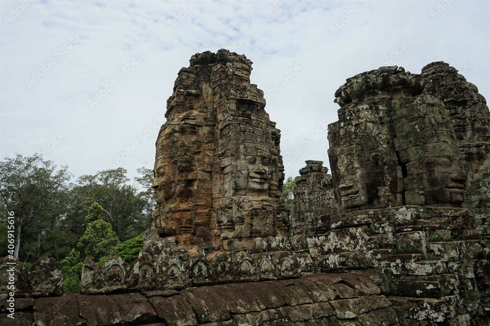Angkor Thom, Bayon, Khmer architecture in Siem Reap, Cambodia, Asia, UNESCO World Heritage