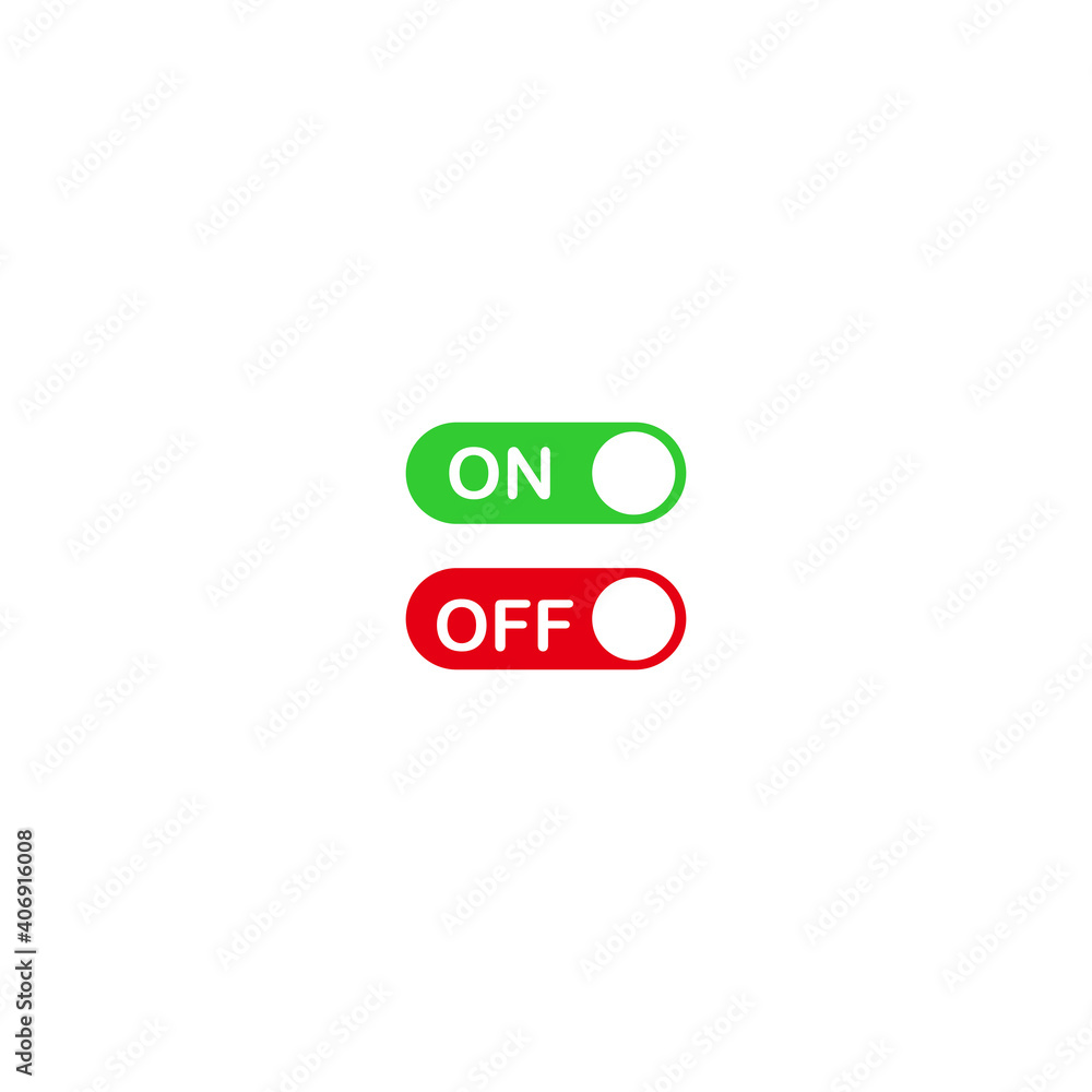 on and off button icon set vector sign symbol on and off button icon set vector sign symbol