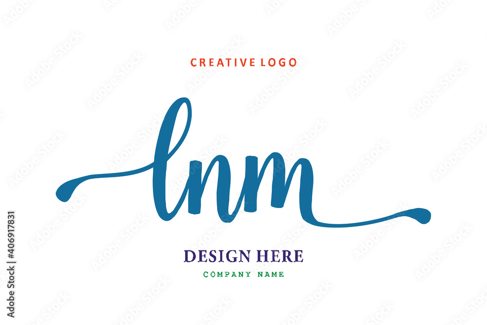 LNM lettering logo is simple, easy to understand and authoritative LNM lettering logo is simple, easy to understand and authoritative