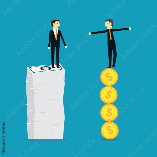 Businessman and business risk management