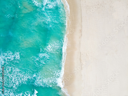 Drone photo Playa Ballenas, Cancun, Mexico photo
