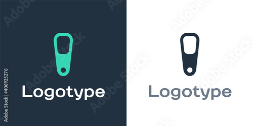 Logotype Pumice for feet icon isolated on white background. Foot cleaning. Skin beauty cosmetology leg care. Logo design template element. Vector.