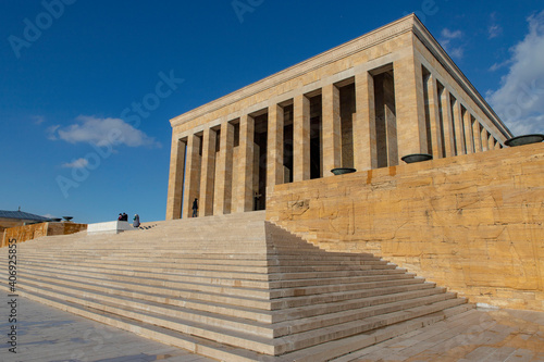 Anıtkabir is a mausoleum which is located in Ankara, Çankaya and built for Mustafa Kemal Atatürk’s memorial, who is the founder of Republic of Turkey. It is one of the most visited site of Turkey