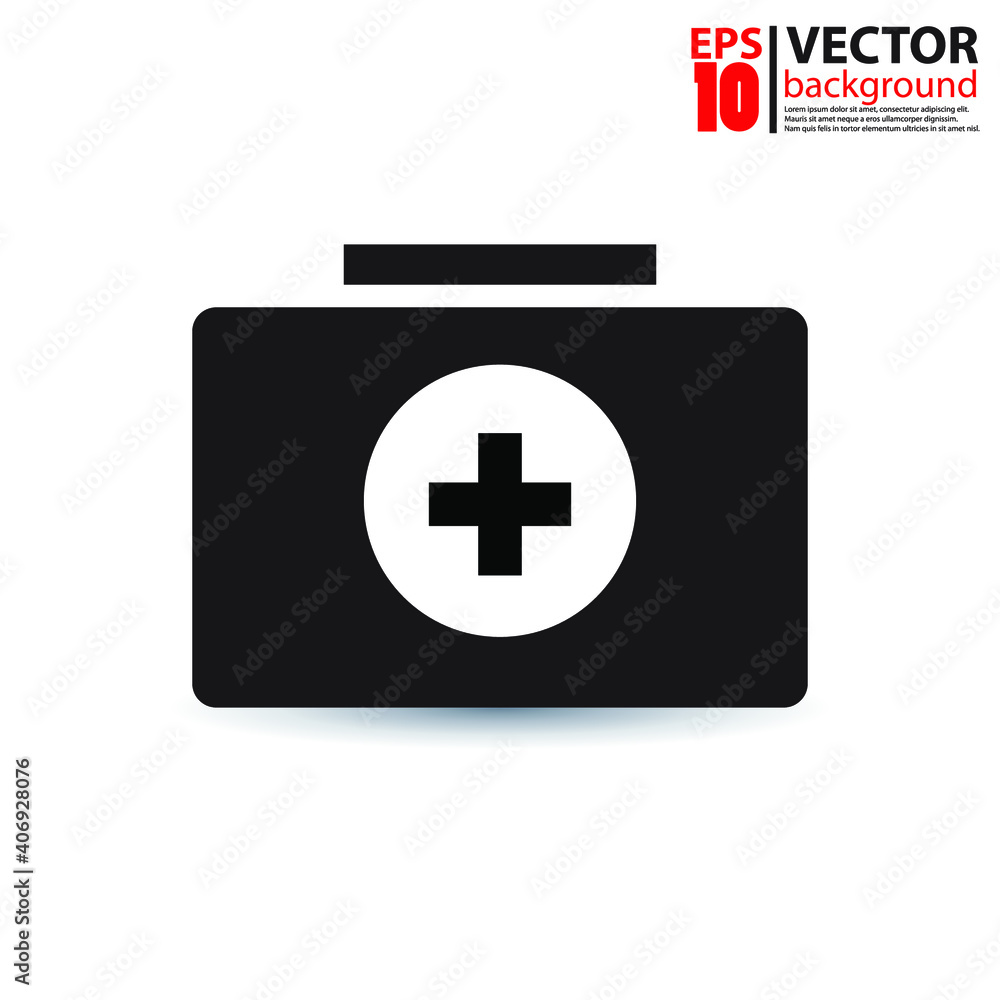 Medicine chest icon vector design. Eps10 vector illustration. Medicine chest icon vector design. Eps10 vector illustration.