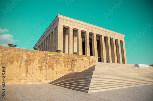 Anıtkabir is a mausoleum which is located in Ankara, Çankaya and built for Mustafa Kemal Atatürk’s memorial, who is the founder of Republic of Turkey. It is one of the most visited site of Turkey by t